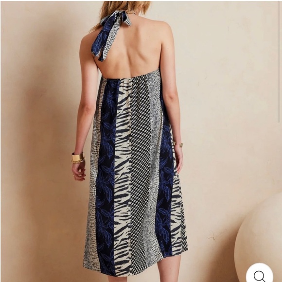 Sale!!! NWT- Banana Republic Factory halter twist dress: Dune Red size M - Picture 3 of 8